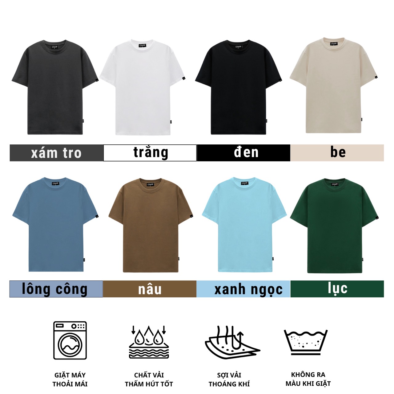 Mô tả Áo thun tay lỡ Gấu 194 Unisex from rộng phong cách vải coton cao cấp dày dặn, co dãn - XD00 - 1