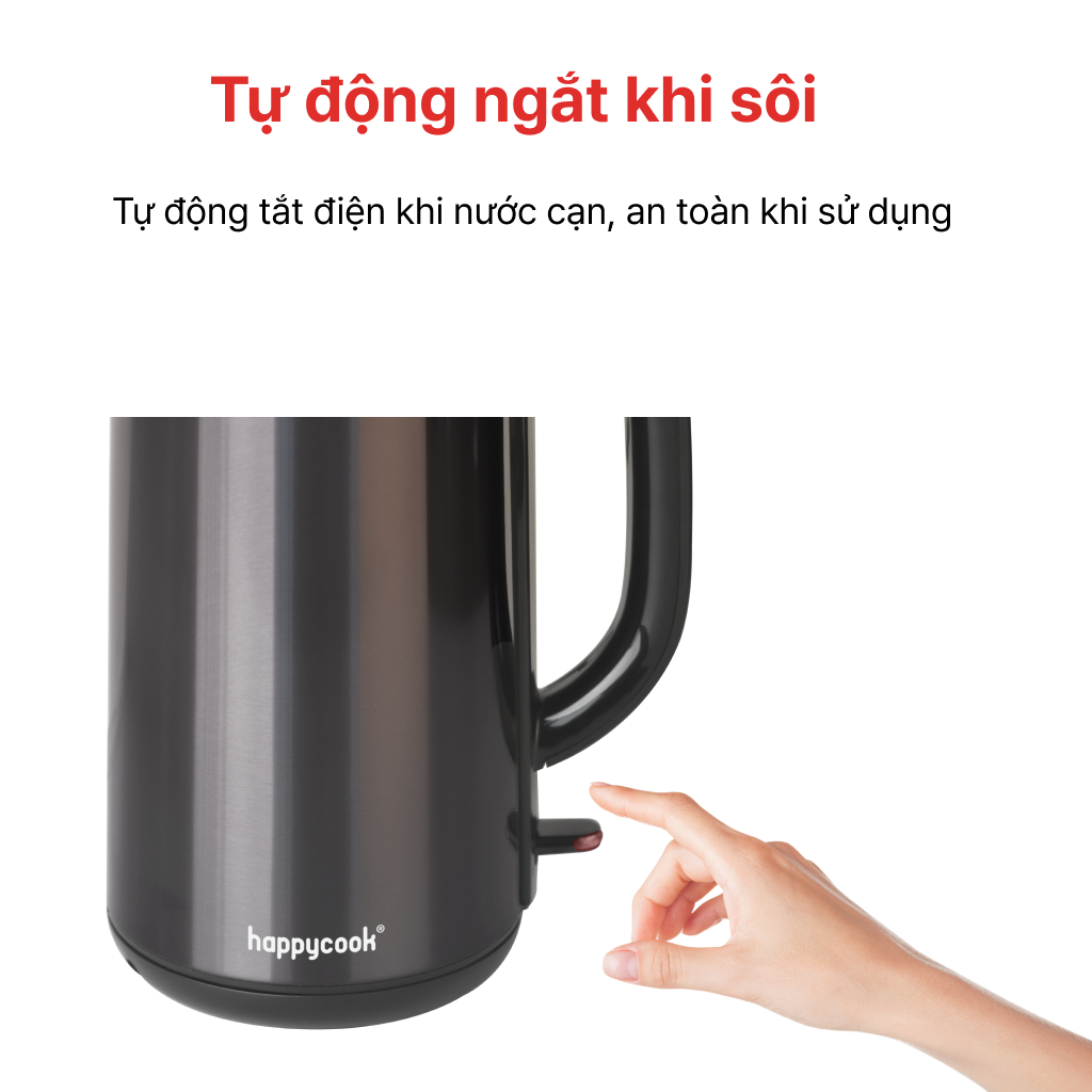 Mô tả ẤM SIÊU TỐC 1.8L HAPPYCOOK, HEK-180SG - 6