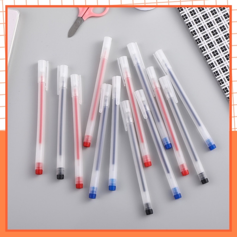 Mô tả Bút Gel Nước Mực Đen Xanh Đỏ Khô Nhanh Ngòi 0.5mm - 1