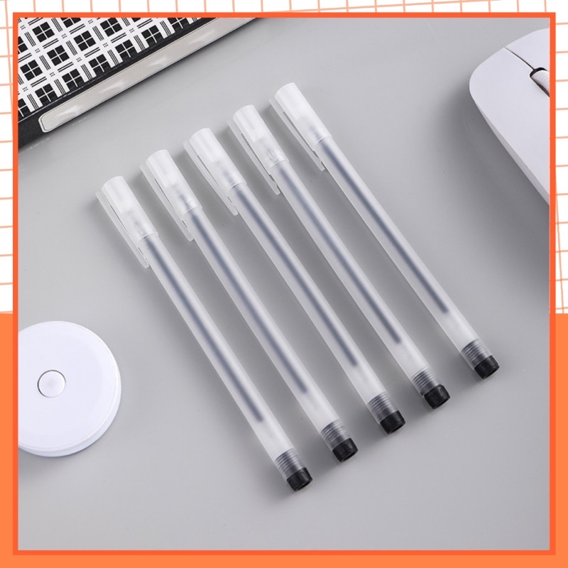Mô tả Bút Gel Nước Mực Đen Xanh Đỏ Khô Nhanh Ngòi 0.5mm - 4