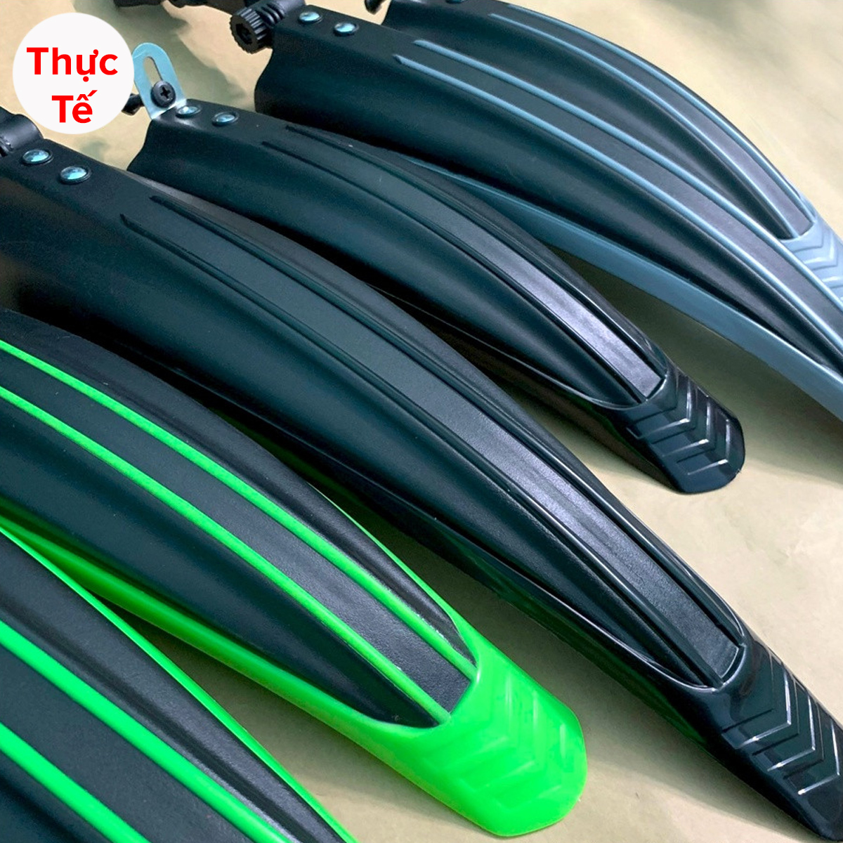 Mô tả Bộ Dè Chắn Bùn Cho Cả Bánh Trước Và Bánh Sau Xe Đạp Leo Núi 4 Sọc Màu Nhựa Dẻo Siêu Bền Chính Hãng Amalife - 12