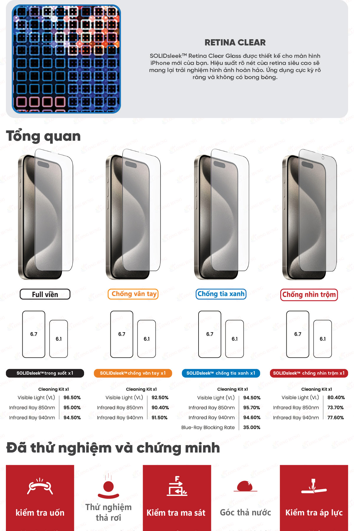 Mô tả Dán màn hình cường lực Full viền Zeelot dành cho iP 16 Pro Max/16 Pro/16 Plus/16/15/14/13/12/11 - Hàng chính hãng - 3