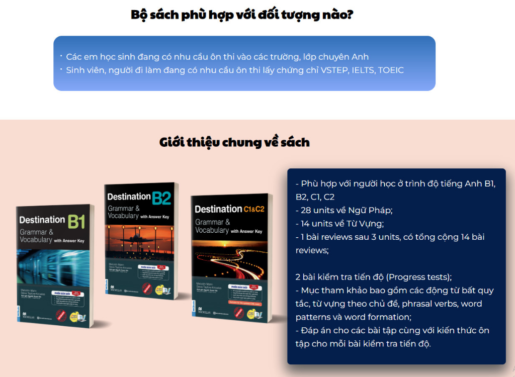 Mô tả Sách - Trọn Bộ 3 Cuốn Giáo Trình Destination Grammar & Vocabulary B1,2,C1&C2 (Combo,Lẻ,Tùy Trọn) - 6
