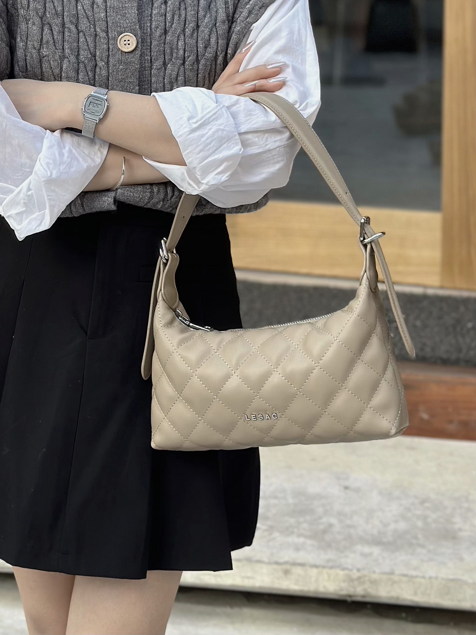 Mô tả Túi đeo vai nữ LESAC Roxy Bag - 3