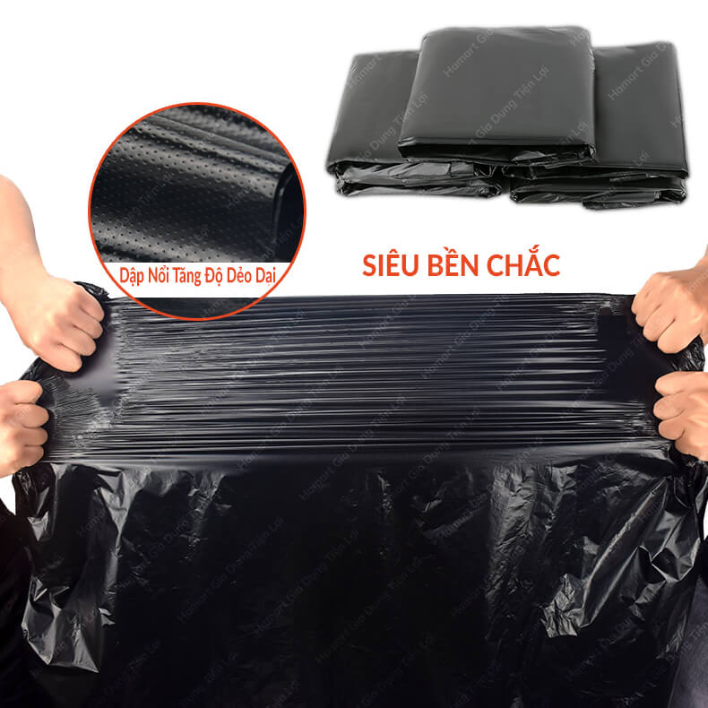 COMBO 50 Túi Đựng Rác Size Đại 50L 60L 100L 120L Bao Bọc Rác Siêu To Cỡ ...