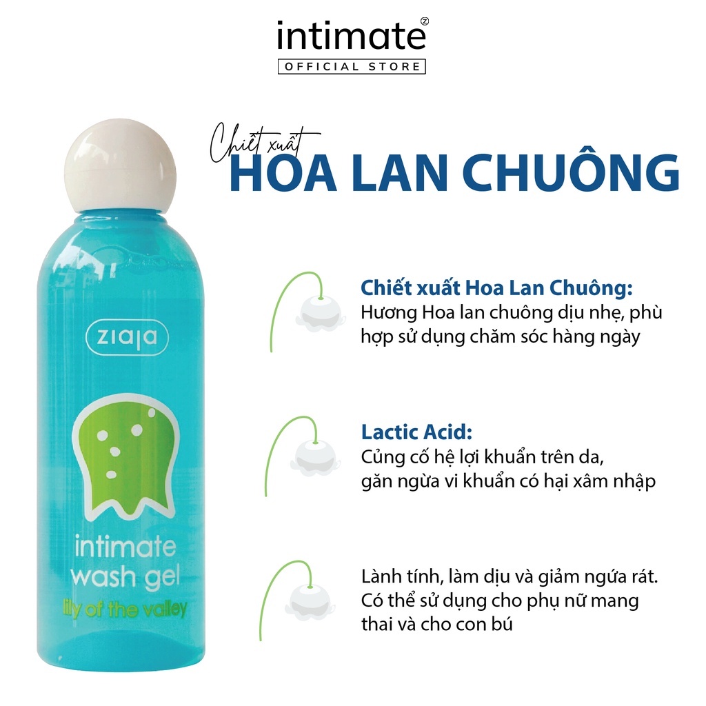 Mô tả Dung Dịch Vệ Sinh Phụ Nữ Intimate ZIAJA Mùi Thơm Dịu Nhẹ Giúp Làm Sạch, Khử Mùi Hôi 200ml Daily Beauty - 1
