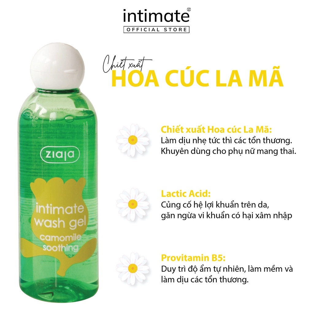 Mô tả Dung Dịch Vệ Sinh Phụ Nữ Intimate ZIAJA Mùi Thơm Dịu Nhẹ Giúp Làm Sạch, Khử Mùi Hôi 200ml Daily Beauty - 2
