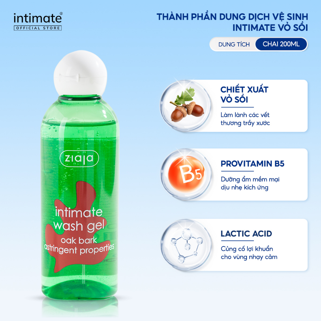 Mô tả Dung Dịch Vệ Sinh Phụ Nữ Intimate ZIAJA Mùi Thơm Dịu Nhẹ Giúp Làm Sạch, Khử Mùi Hôi 200ml Daily Beauty - 5