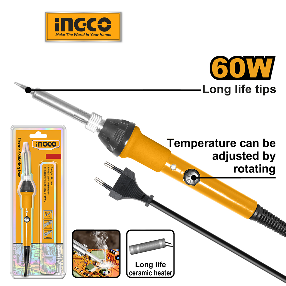Mô tả Mỏ hàn chì INGCO SI016831 60W | SI0110831 100W có điều chỉnh nhiệt độ - 1