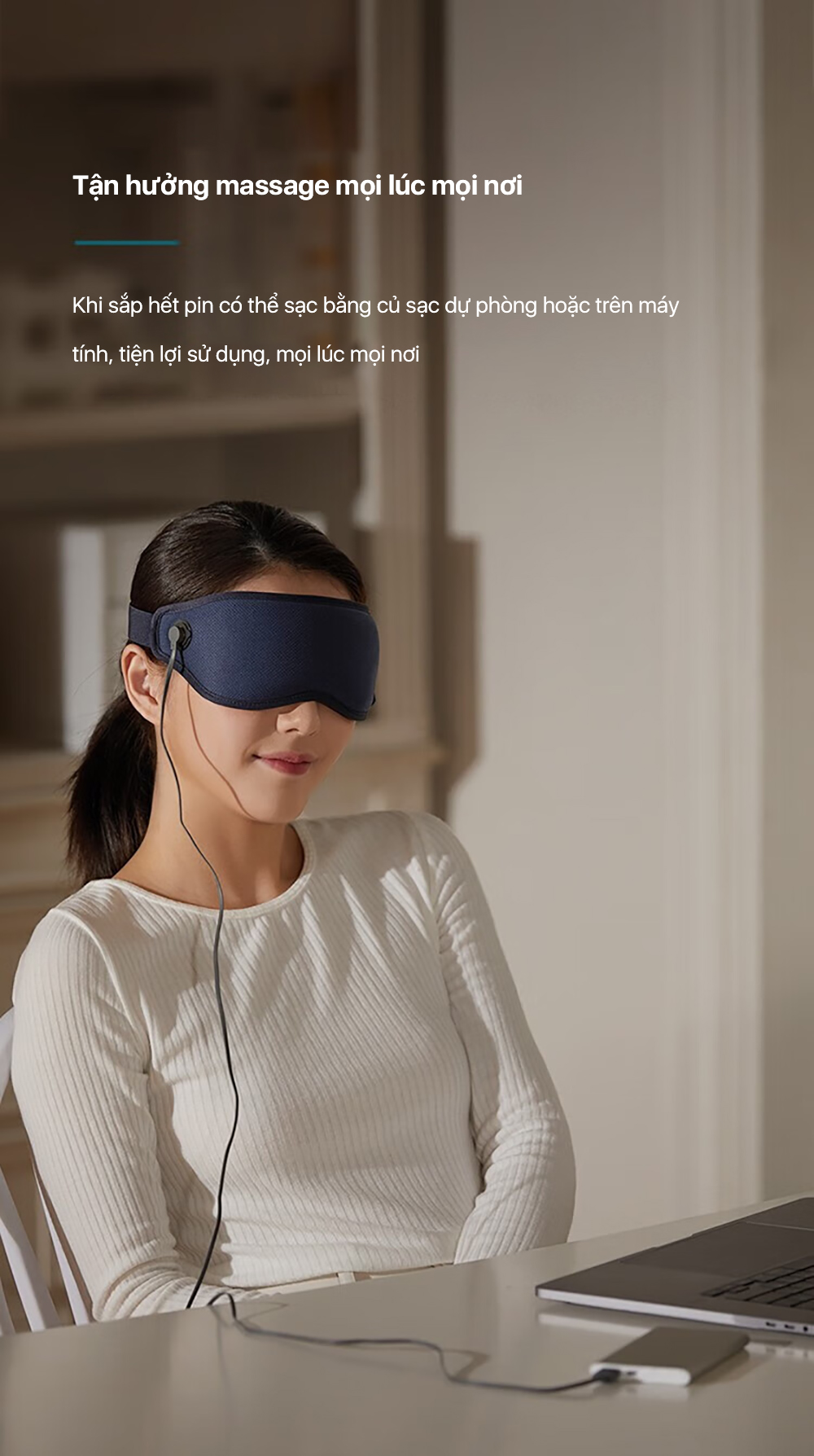 Máy massage mắt Philips 3101E sạc