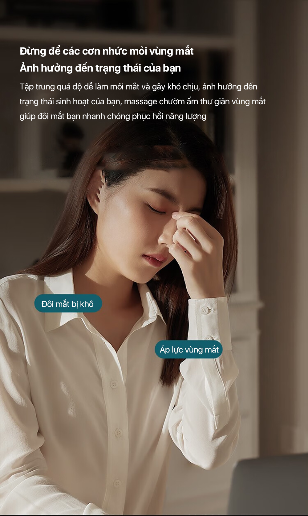 Máy massage mắt Philips 3101E các chế độ