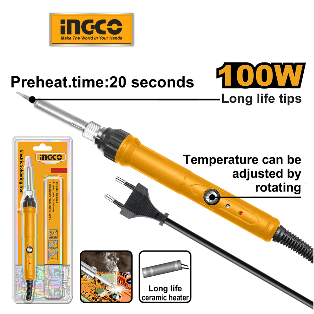 Mô tả Mỏ hàn chì INGCO SI016831 60W | SI0110831 100W có điều chỉnh nhiệt độ - 2