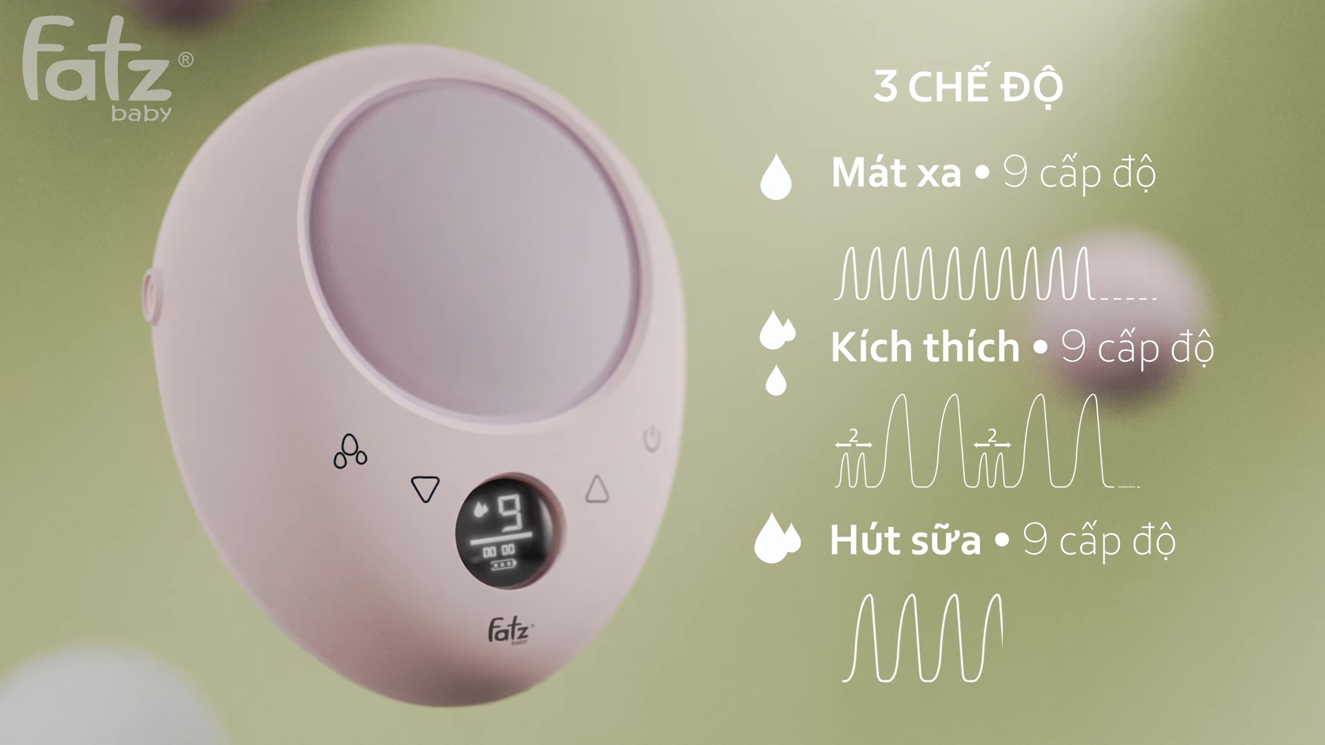 Mô tả Máy hút sữa điện đôi rảnh tay Twinfree 2 FATZBABY FB1311SD 3 chế độ mát xa/kích thích/hút sữa 9 cấp tích kèm pin sạc - 6
