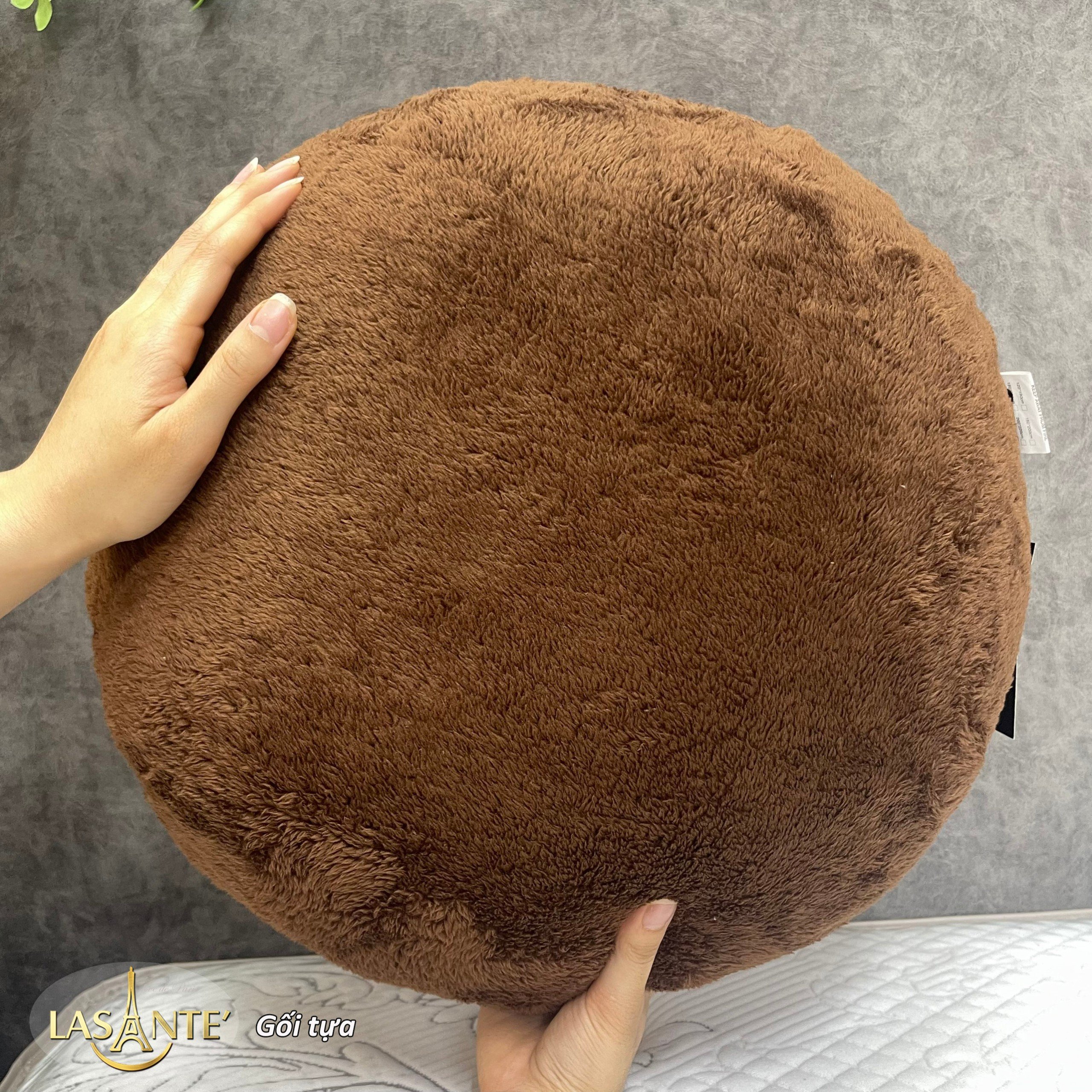 Mô tả 🧧[𝐐𝐮𝐚̀ 𝐭𝐚̣̆𝐧𝐠] Gối tựa lông cừu Lasante [Màu ngẫu nhiên] - 2