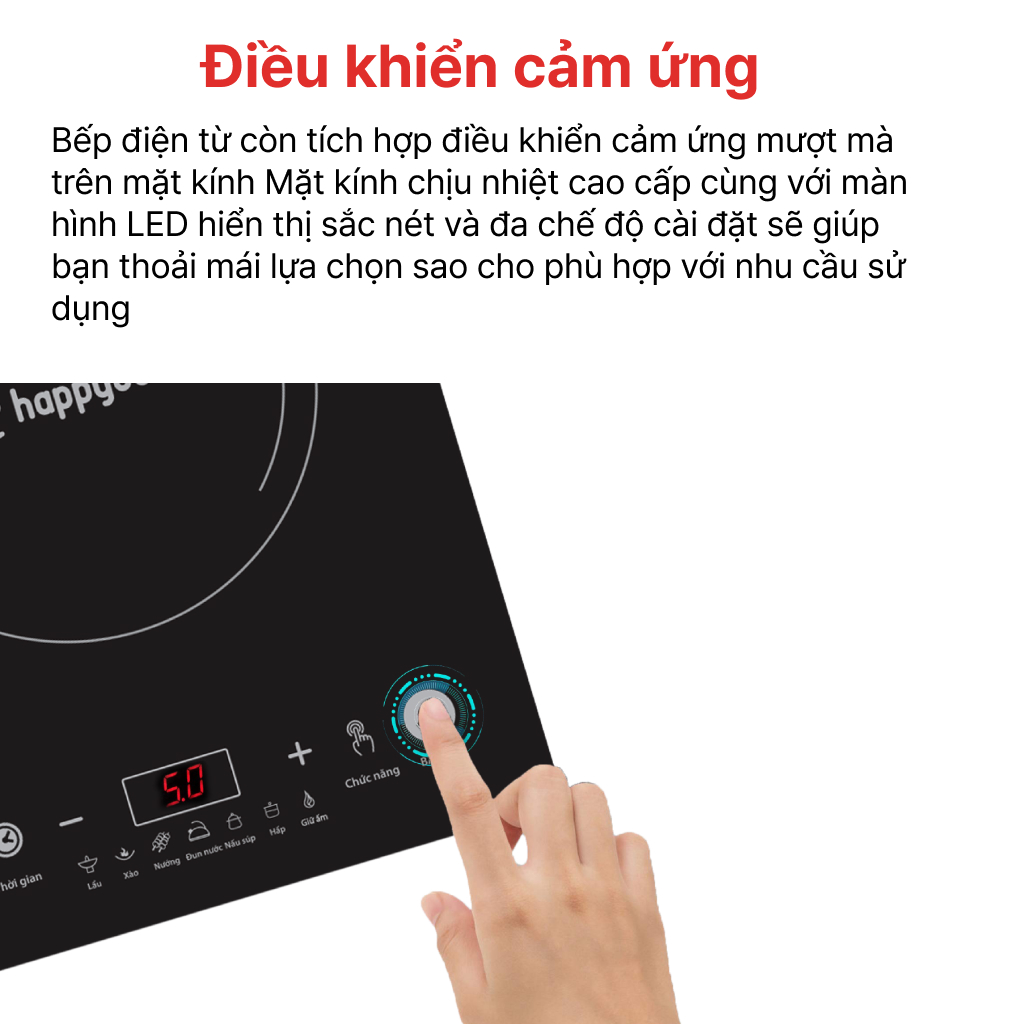 Mô tả Bếp từ đơn cảm ứng HAPPYCOOK, HSI-200CB - 3