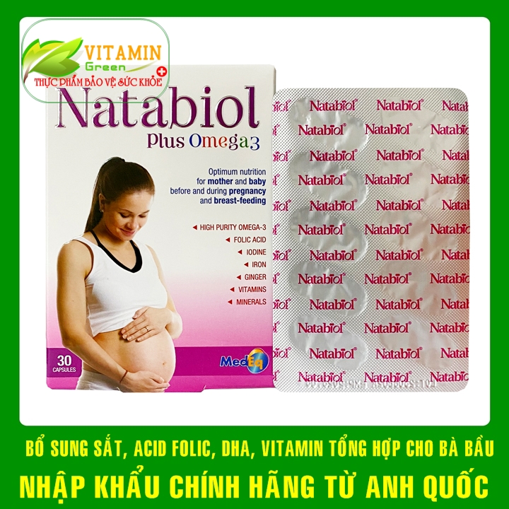 NATABiol plus OMEGA 3 VITAMIN TỔNG HỢP CHO BÀ BẦU | NHẬP KHẨU CHÍNH ...
