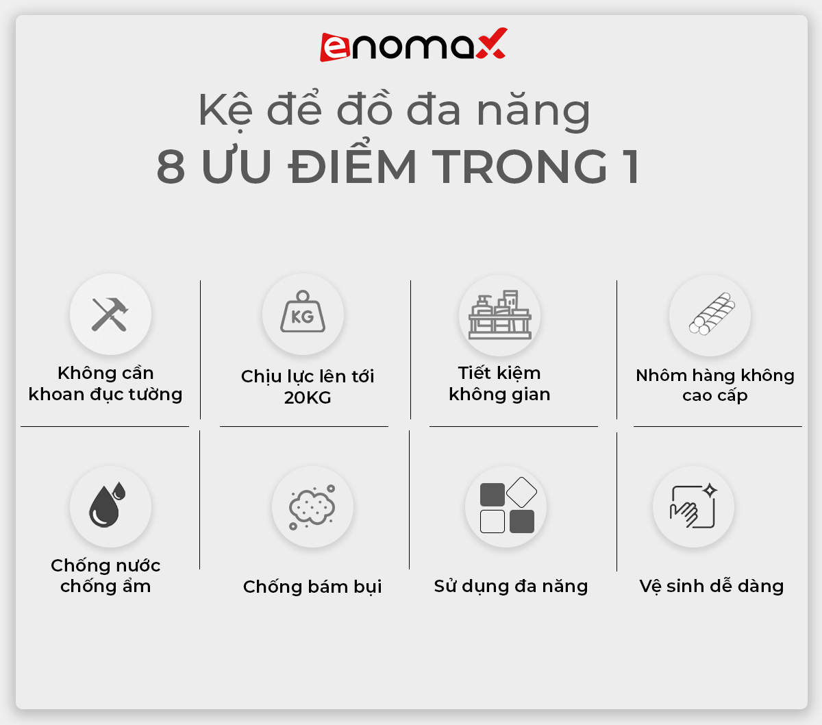 Kệ Enomax chống gỉ sét