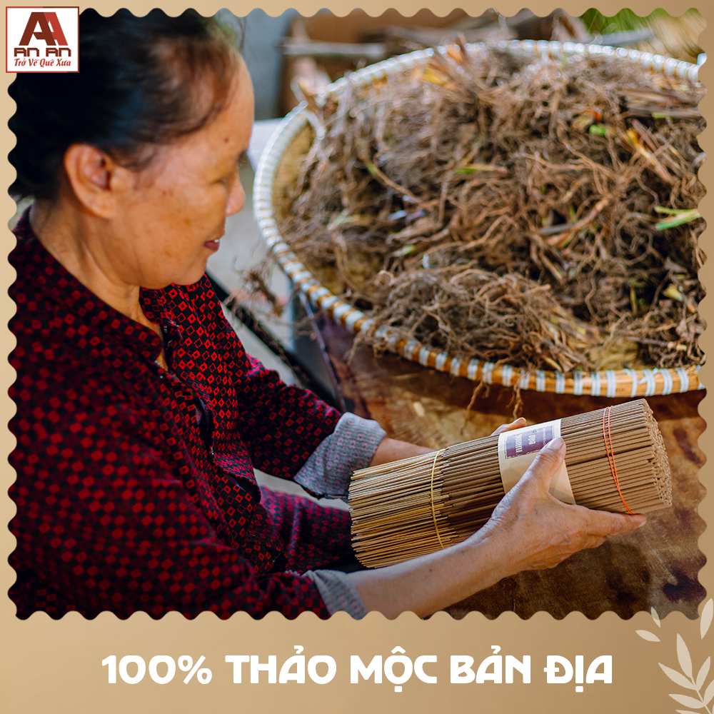Mô tả Nhang sạch hương thảo mộc 1kg mix 2 mùi An An cao cấp 100% thiên nhiên nhang trầm hương, quế, khuynh diệp an toàn - 2