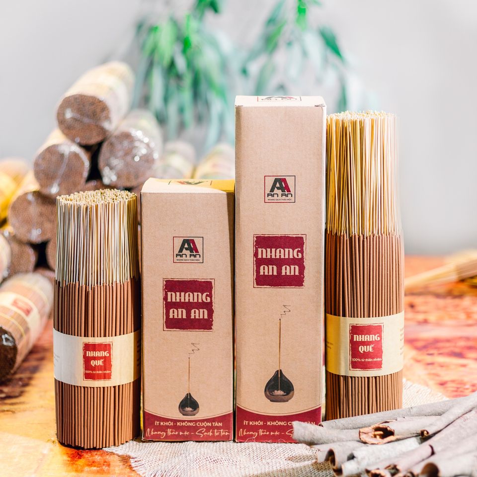 Mô tả Nhang sạch hương thảo mộc 1kg mix 2 mùi An An cao cấp 100% thiên nhiên nhang trầm hương, quế, khuynh diệp an toàn - 5
