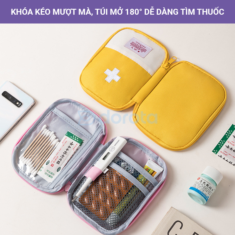 Mô tả Túi y tế đựng thuốc nhỏ gọn bỏ vali túi sách du lịch sử dụng trong gia đình OW - 1