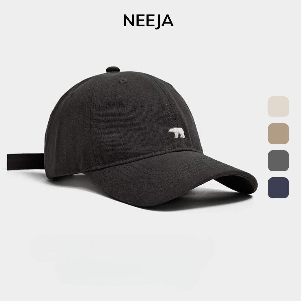 Mũ lưỡi trai Nam Nữ NEEJA chống tia UV 3 màu cá tính chất liệu cotton ...