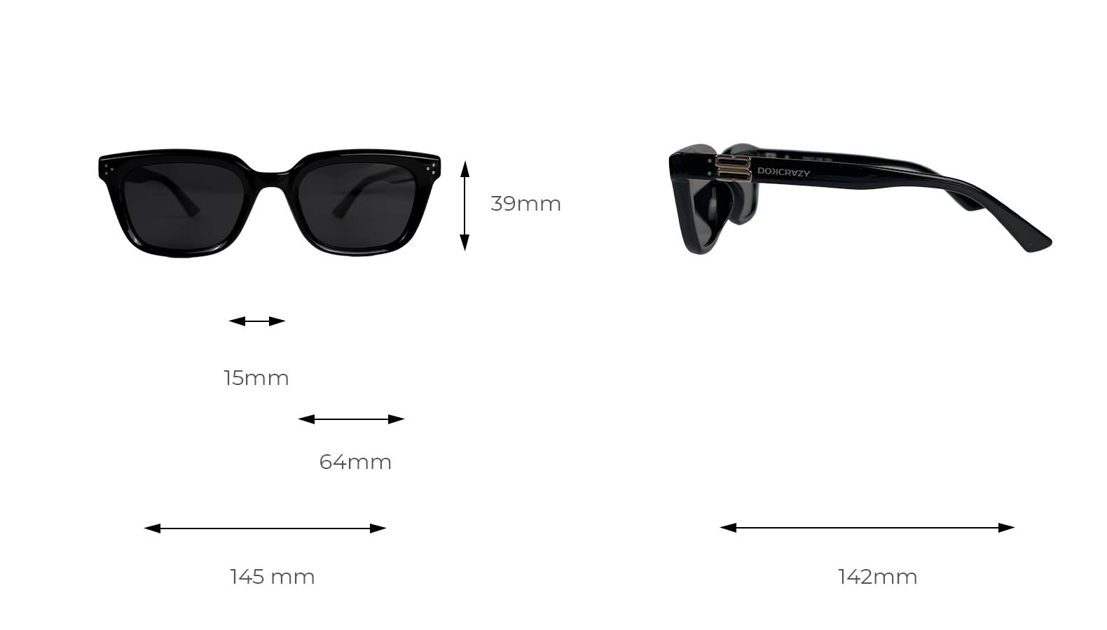 Mô tả Kính mát thời trang DOKCRAZY BILLY Streetwear Hot Trend độc đáo chất liệu cao cấp, Unisex, UV400 - 1