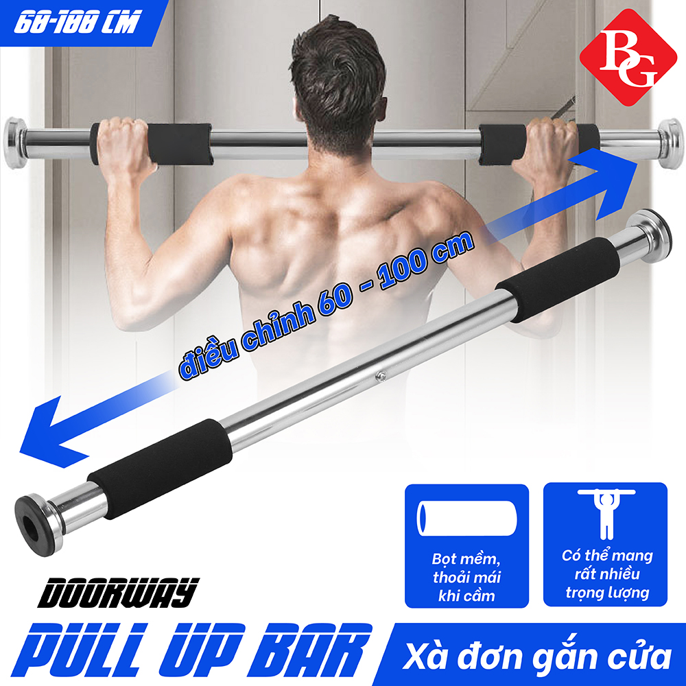 Mô tả BG Xà đơn treo tường cao cấp gắn cửa độ dài tùy chỉnh từ 60-150cm - 6
