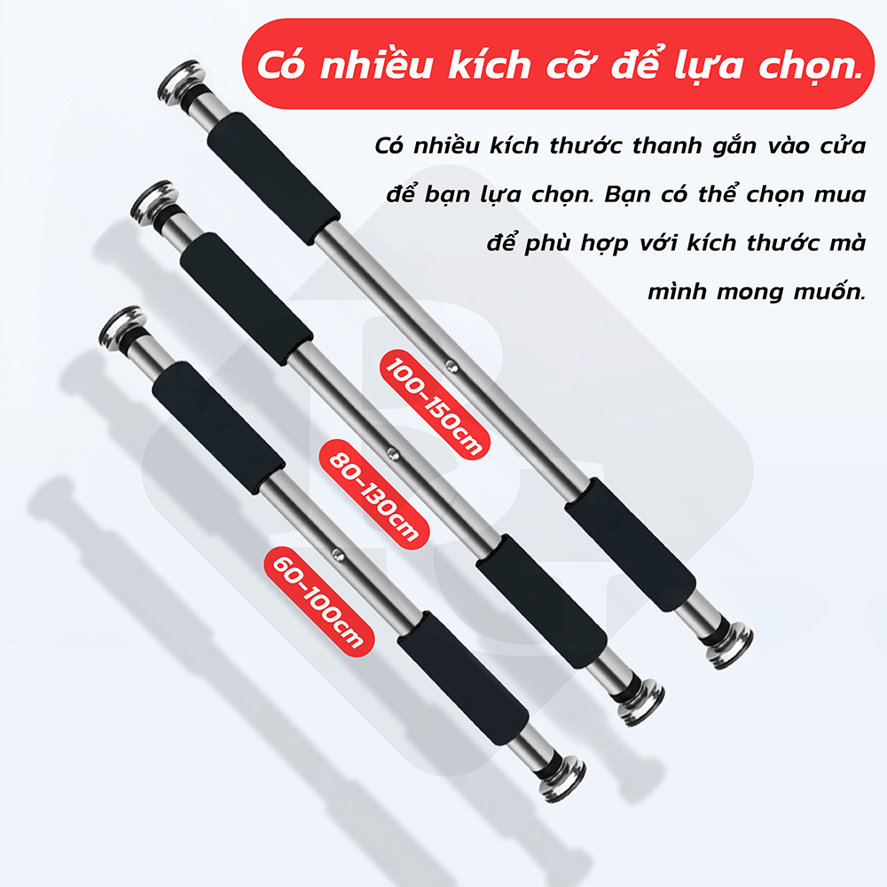 Mô tả BG Xà đơn treo tường cao cấp gắn cửa độ dài tùy chỉnh từ 60-150cm - 8