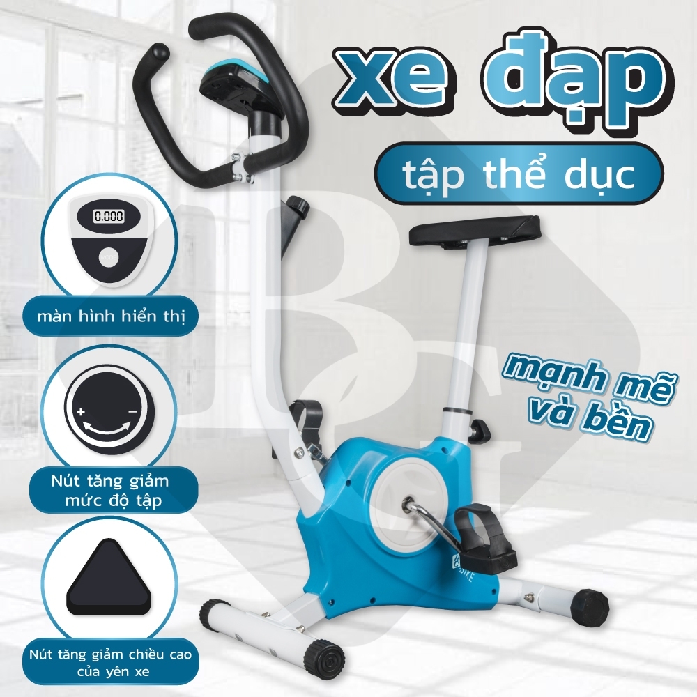 Mô tả BG-Xe đạp tập thể dục tại nhà- Xe đạp thể thao trong nhà Khung thép chắc chắn màn hình điện tử - 4