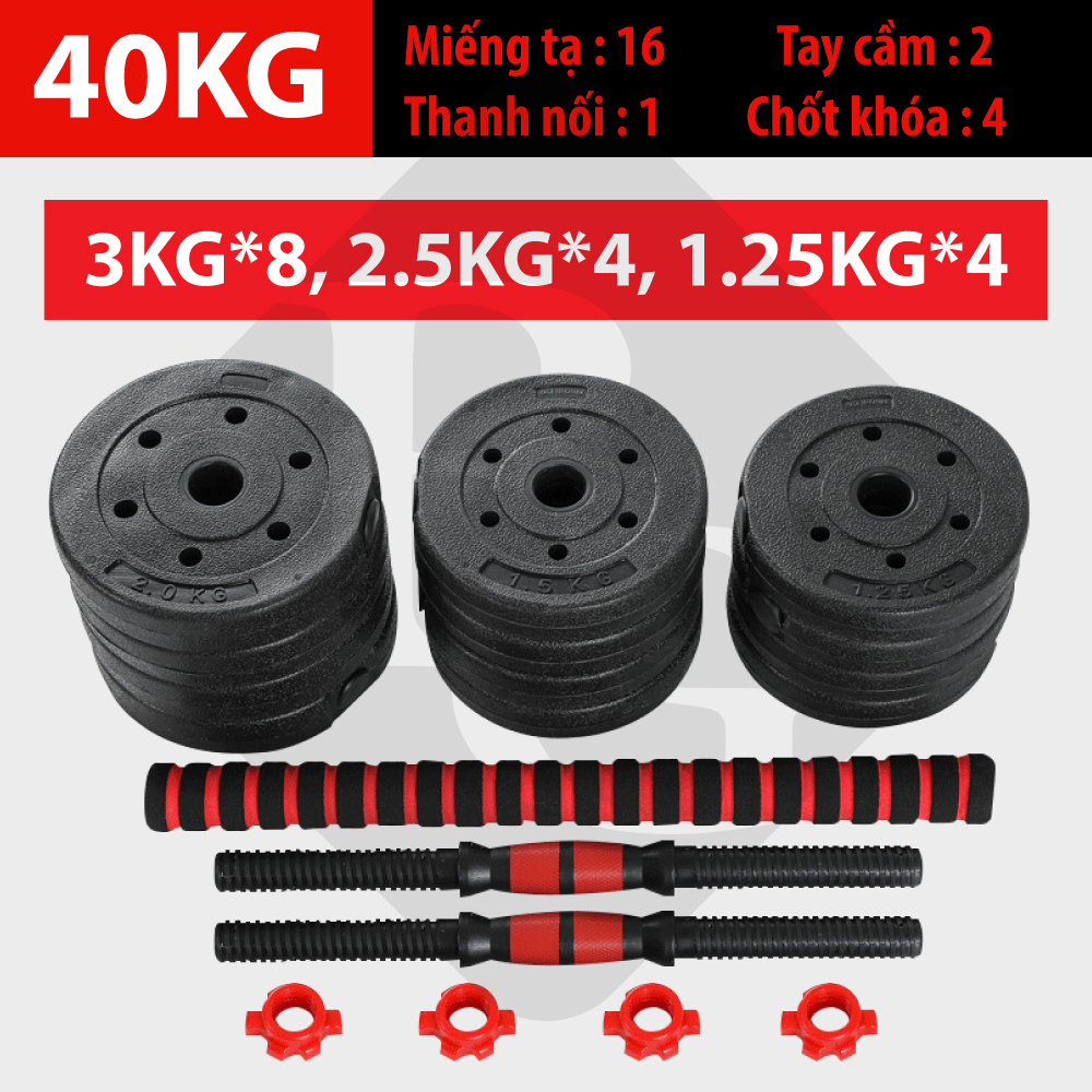 Mô tả BG-Bộ Tạ Tay Đa Năng 40KG (5 in 1) Kết Hợp Tạ Đòn,Tạ Đơn,Tạ Ấm Điều Chỉnh Cao Cấp - 2