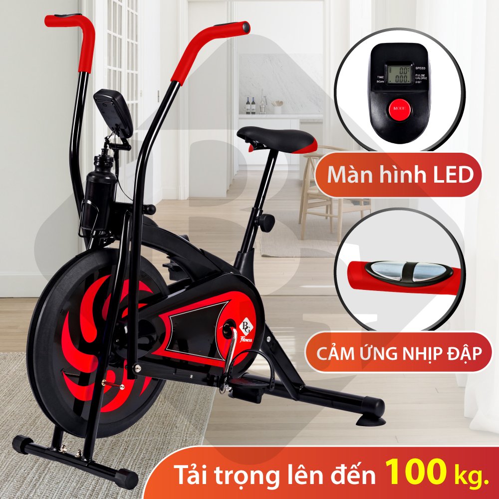 Mô tả BG Xe đạp tập thể dục tay chân kết hợp 8701 RED thiết kế mới - 2