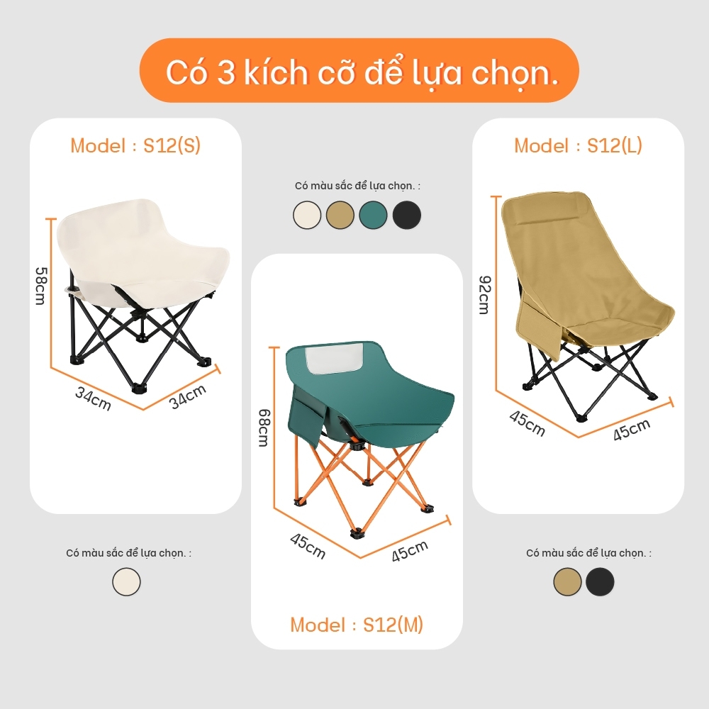 Mô tả BG - Ghế cắm trại có túi đeo ,câu cá, dã ngoại, có thể gập lại, sân di động có túi ghế cắm trại S12 - 9