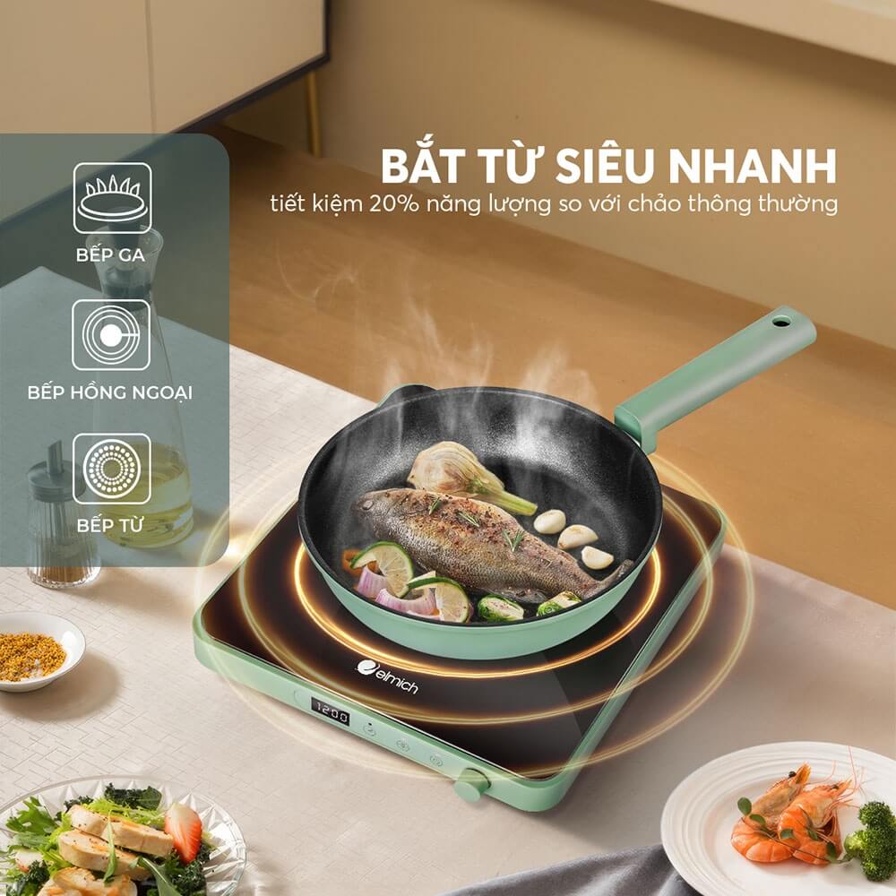 Mô tả Chảo chống dính siêu bền Elmich Hera II EL-5940/41SK size 20,24,26cm - 6