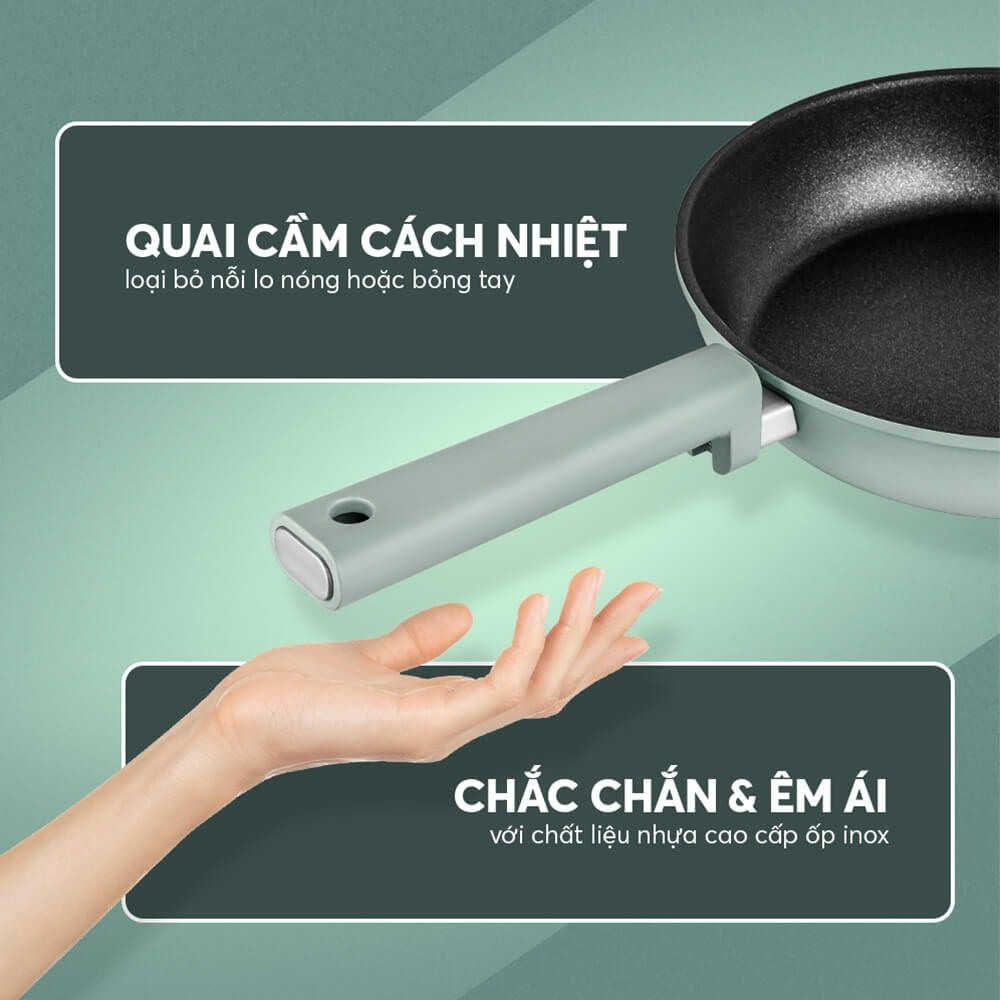 Mô tả Chảo chống dính siêu bền Elmich Hera II EL-5940/41SK size 20,24,26cm - 8