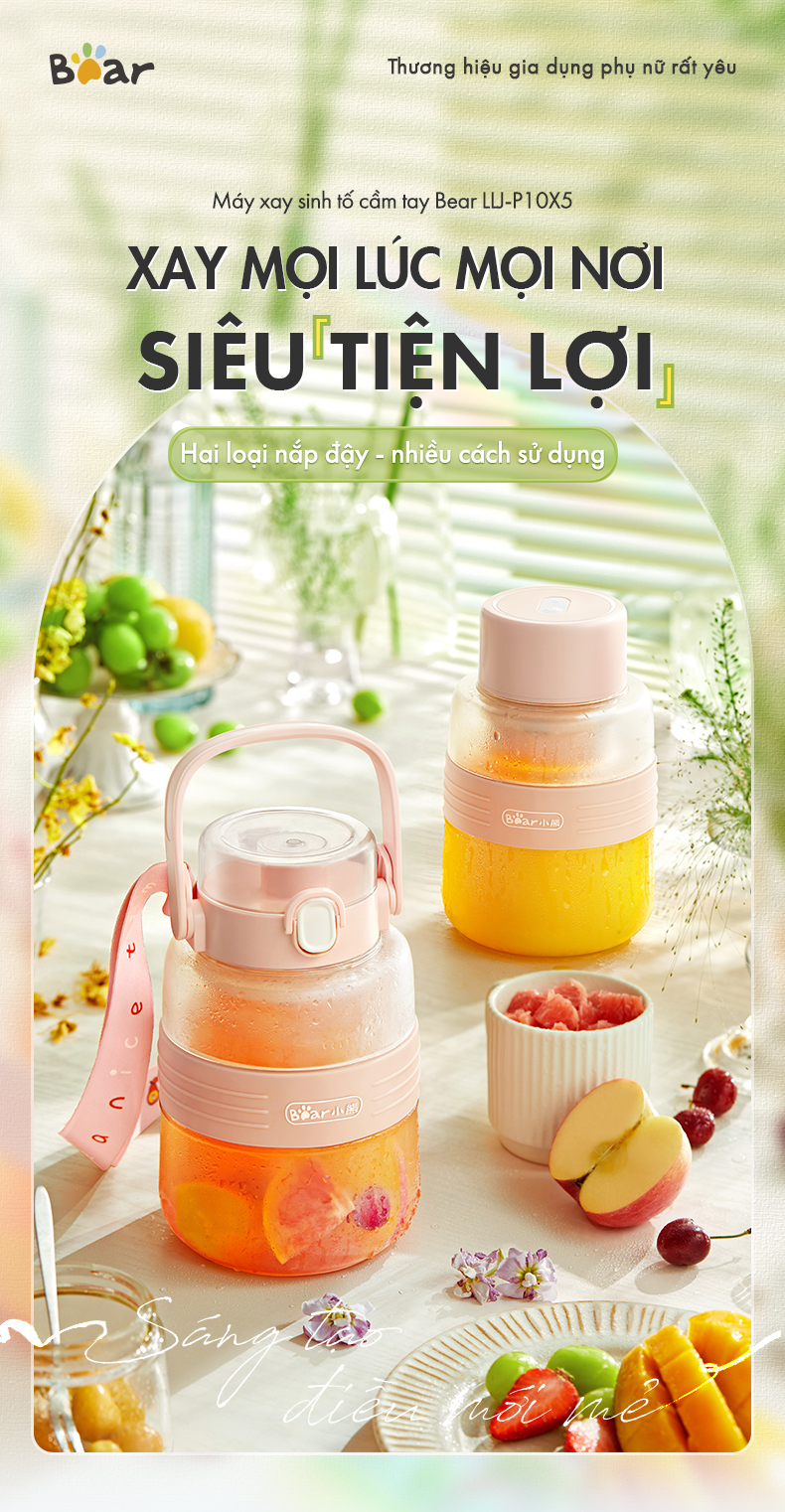 Mô tả Máy Xay Sinh Tố Cầm Tay LLJ-P10X5 - Hàng Chính Hãng - 1