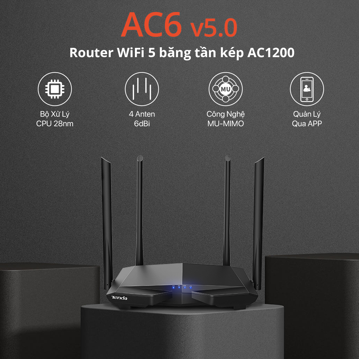 Tenda AC6 Features