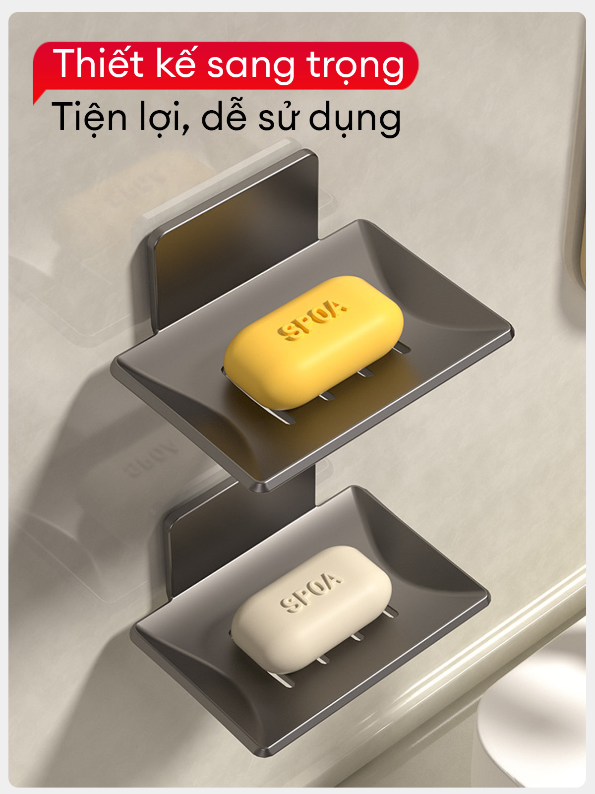 Kệ xà phòng Enomax đáy thoát nước