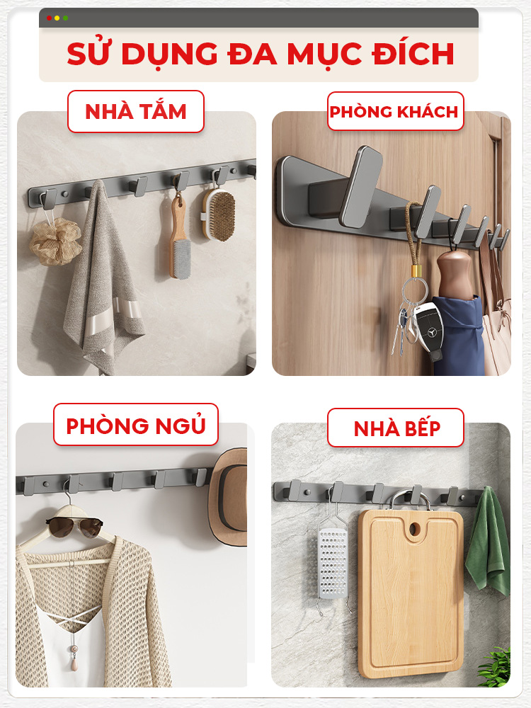 Ứng dụng móc treo Enomax ở cửa ra vào