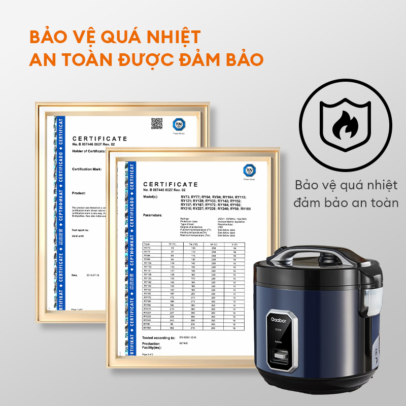 Nồi cơm điện Gaabor RC50M-BE01A