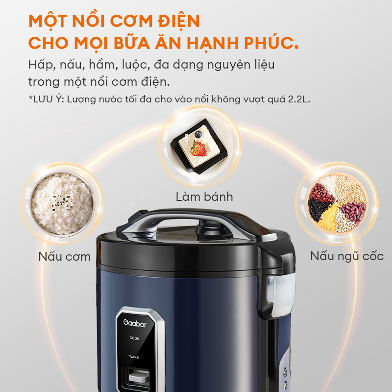 Nồi cơm điện Gaabor RC50M-BE01A