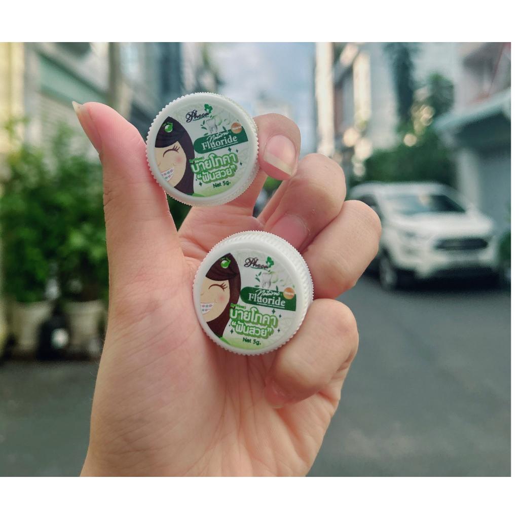 Mô tả Kem đánh răng thảo dược BY PHOCA Thái Lan 5g giúp răng trắng sáng, hơi thở thơm mát - 1