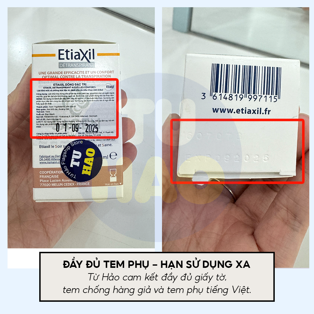 Mô tả Lăn khử mùi Etiaxil Dành Cho Da Nhạy Cảm 15ml - Từ Hảo - 4