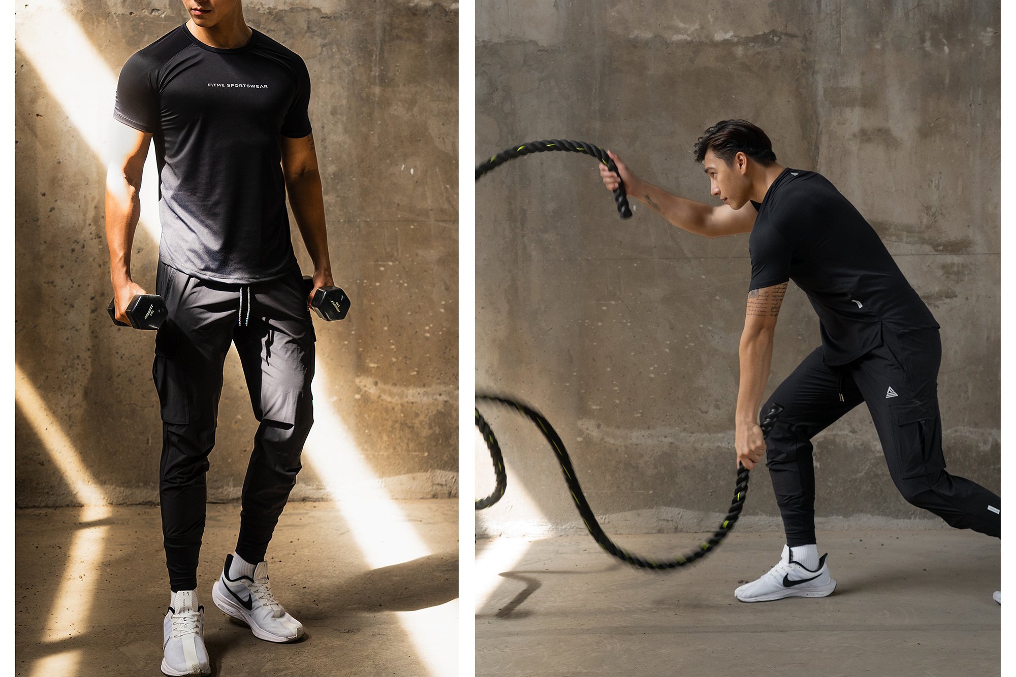 Mô tả Quần jogger thể thao nam Fitme phối túi hộp hỗ trợ tập gym chạy bộ cao cấp JGNAM01 - 10