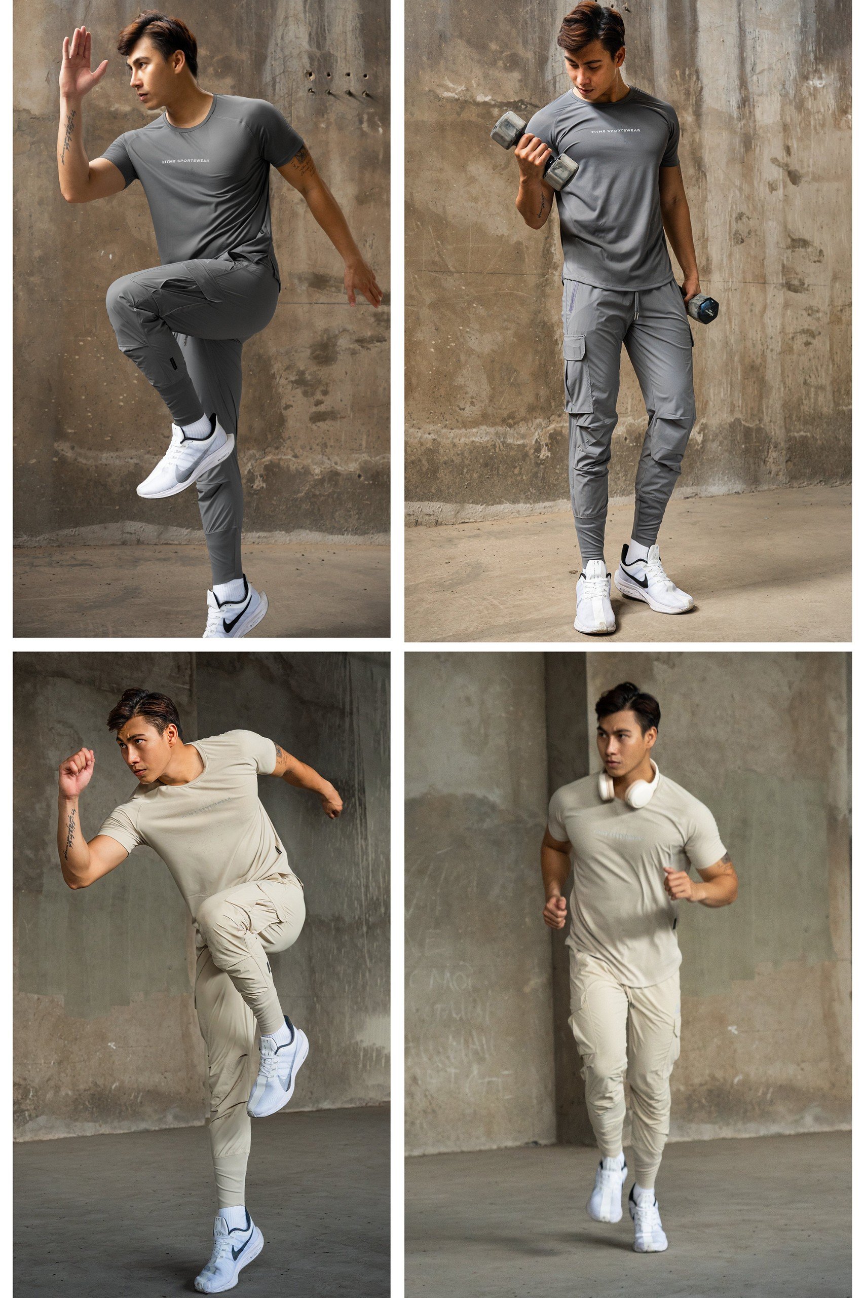 Mô tả Quần jogger thể thao nam Fitme phối túi hộp hỗ trợ tập gym chạy bộ cao cấp JGNAM01 - 11