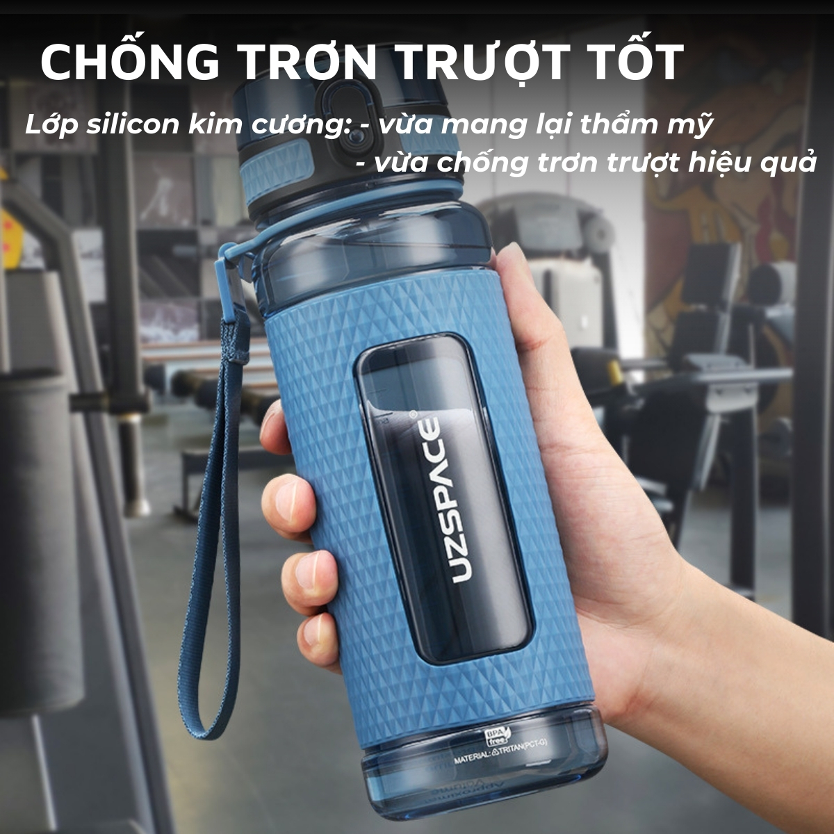 Mô tả Bình đựng nước bằng nhựa tritan cao cấp DandiHome Uzspace 400/520/800/1100ml - 6
