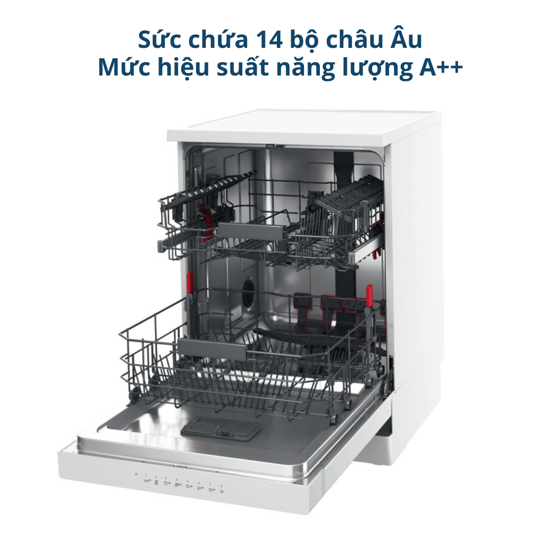 Mô tả Máy rửa chén độc lập whirlpool 14 bộ WFC 3C26P - Hàng sản xuất Châu ÂU - Bảo Hành 2 Năm - 3
