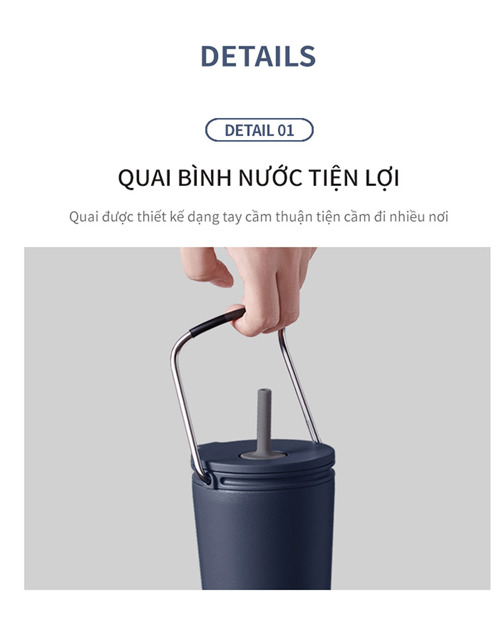 Ly giữ nhiệt LocknLock Bucket Tumbler LHC4268 LHC4269 - Các loại nắp
