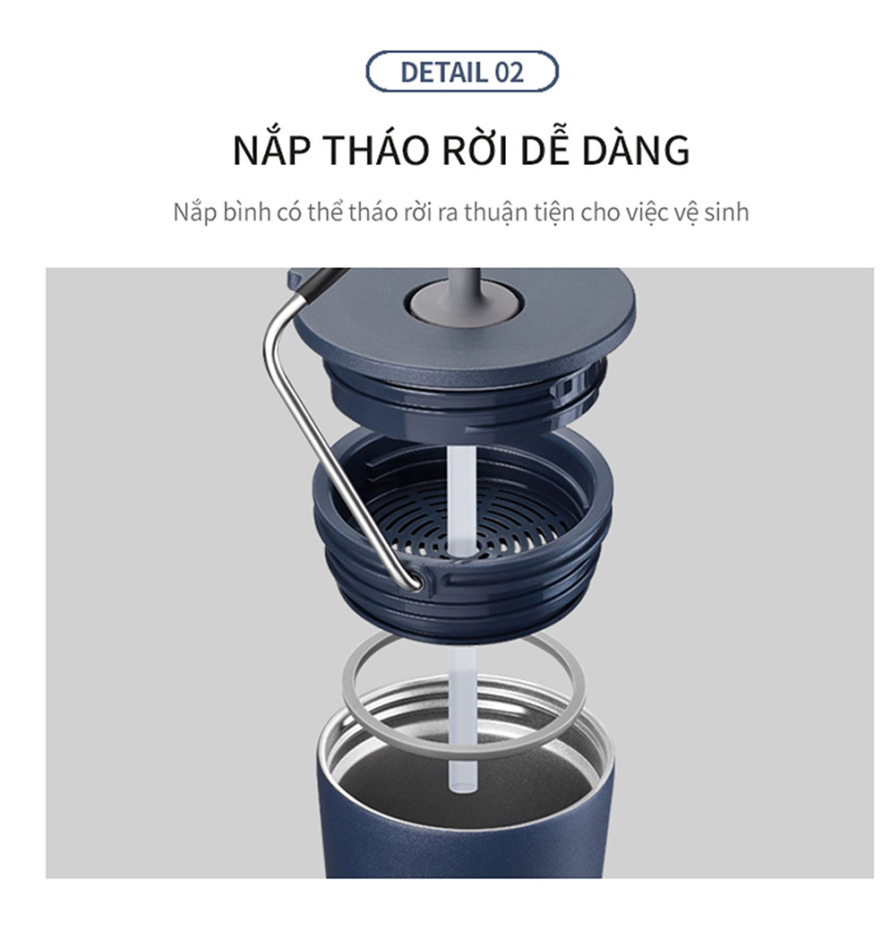 Ly giữ nhiệt LocknLock Bucket Tumbler LHC4268 LHC4269 - Kích thước