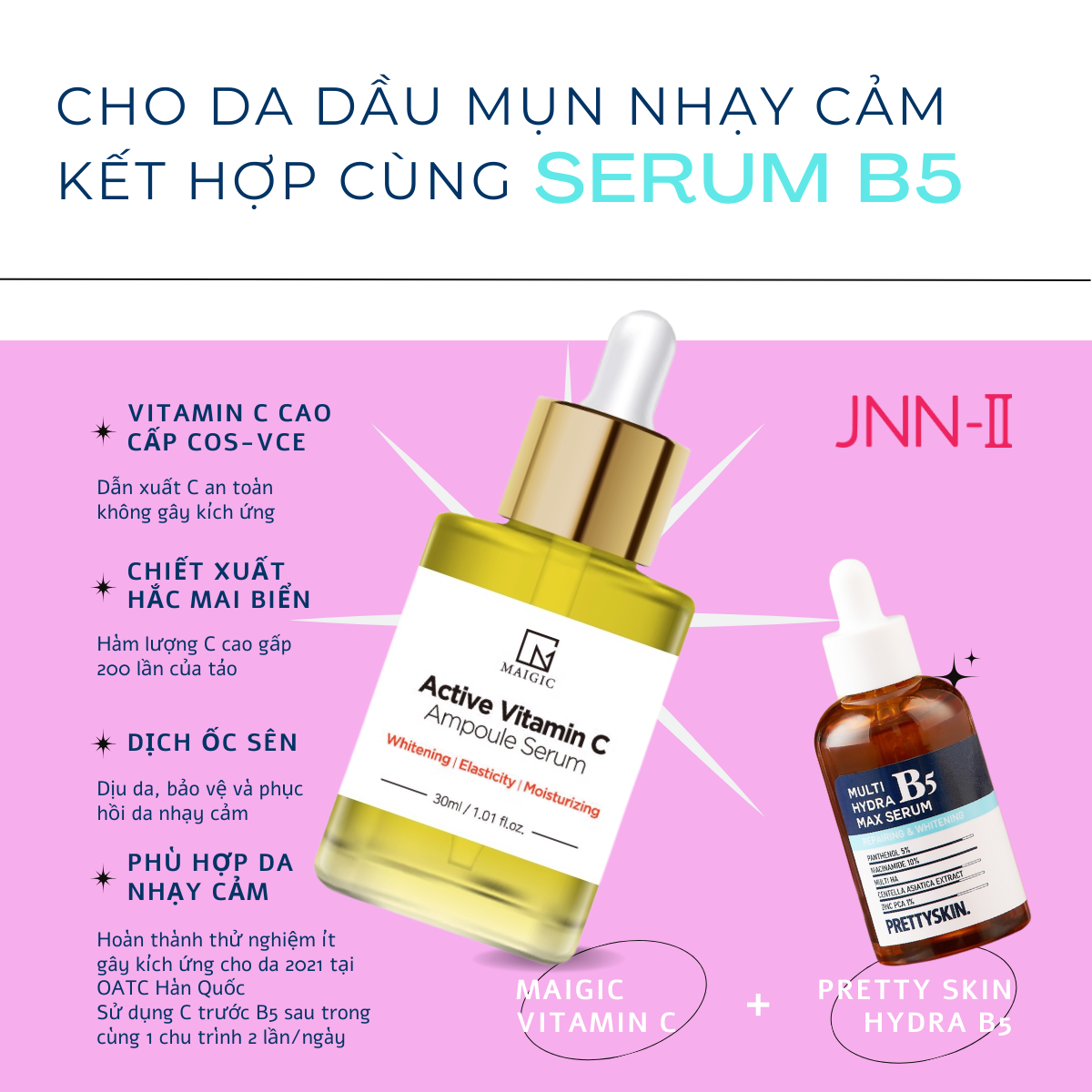 Serum B5 Pretty Skin Hydra Max Serum Dưỡng ẩm Dưỡng Trắng Da Phục Hồi