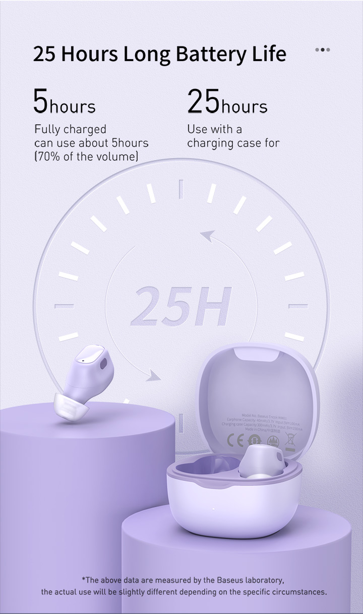 Mô tả Tai Nghe Baseus WM01 Bluetooth 5.3 tai nghe Chống Ồn Có Micro điều Khiển Bằng Cảm ứng - 6